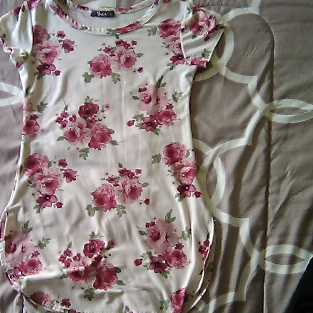 White rose small dress